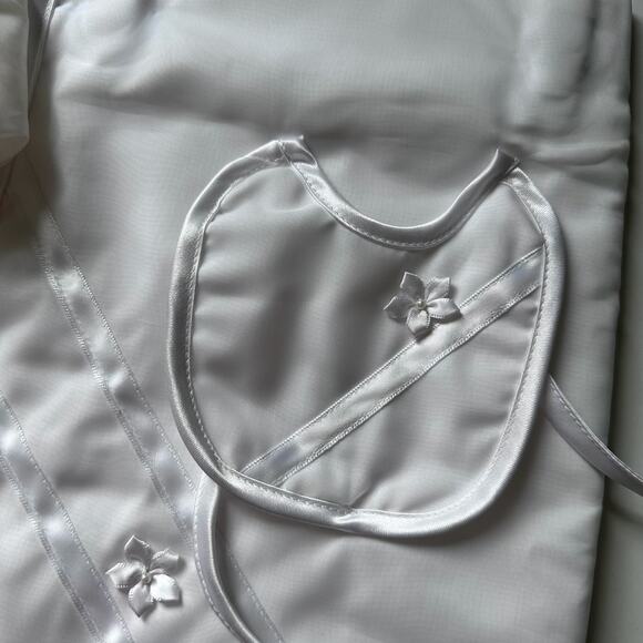 Little Things Mean A lot Girls Preemie Dress Christening Gown Baptism Set - Picture 4 of 10